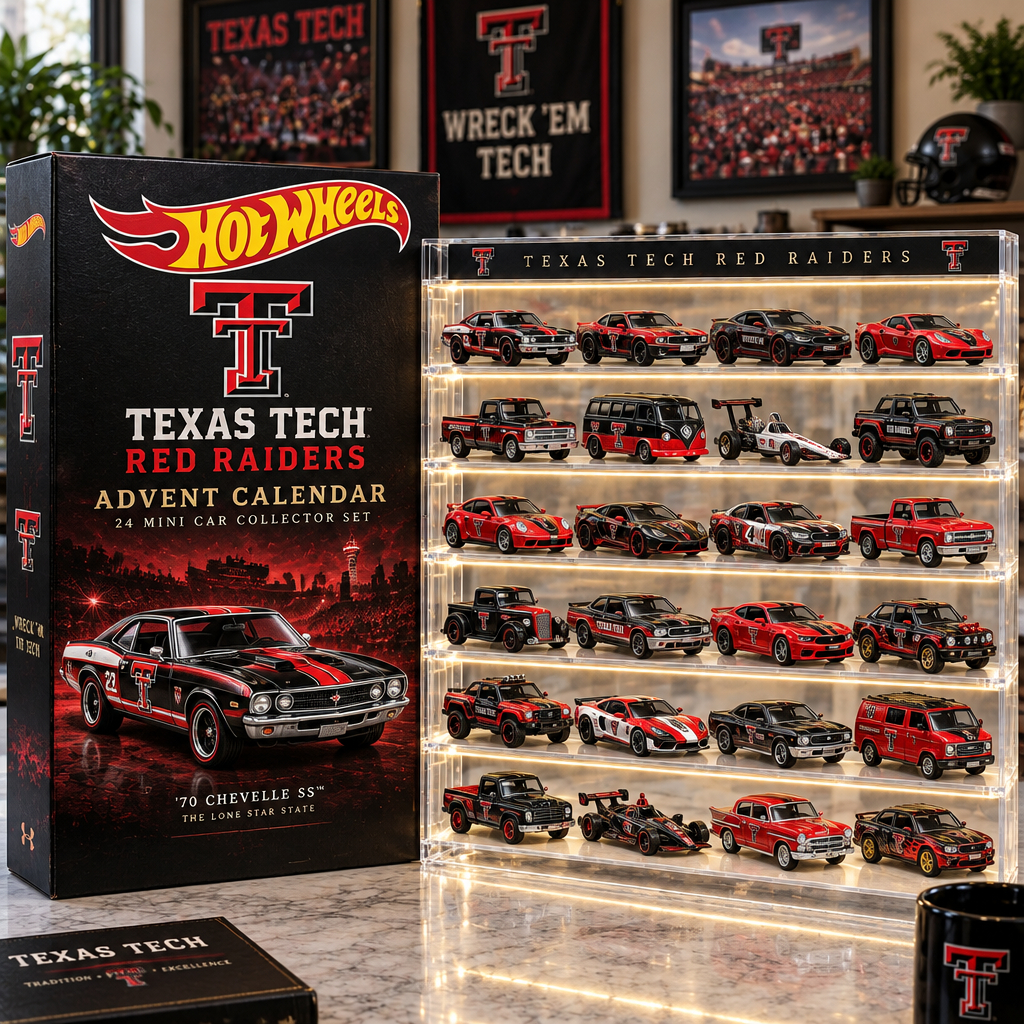 Texas Tech Red Raiders Premium Mini Car Advent Calendar
